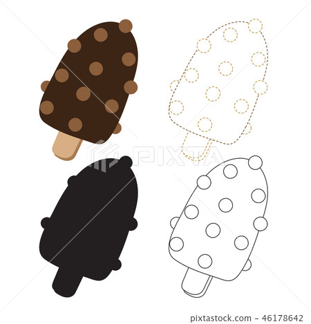 ice cream worksheet vector design 46178642