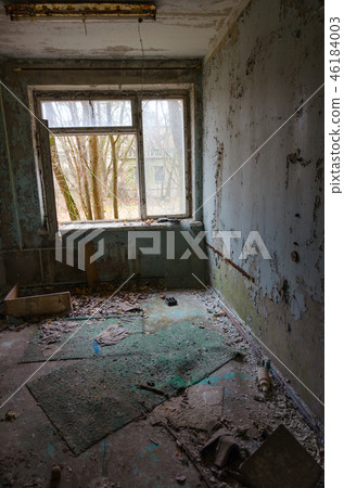 Room in abandoned hospital, dead town of Pripyat 46184003