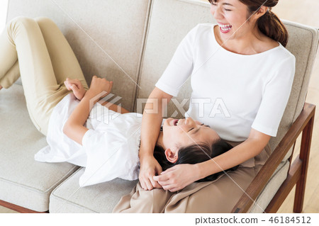 Family parent and child family girl female living 46184512