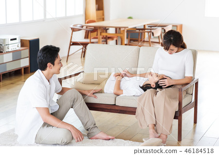 Family parent and child family girl female living 46184518