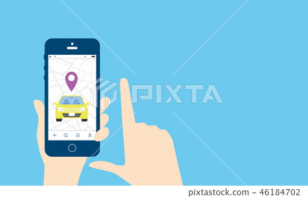  Image of taxi, allocation app 46184702