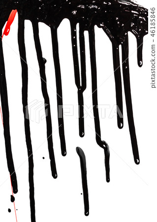 Black paint on a white background 46185846