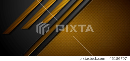 Black and brown abstract tech geometric background Black and brown abstract tech geometric background 46186797