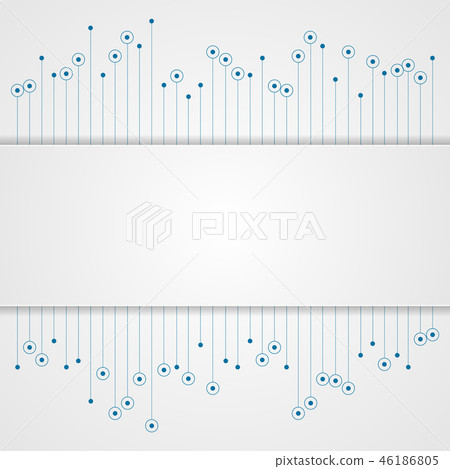 Blue abstract circuit board tech background Blue abstract circuit board tech background 46186805