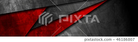 Red and black grunge material banner design Red and black grunge material banner design 46186807