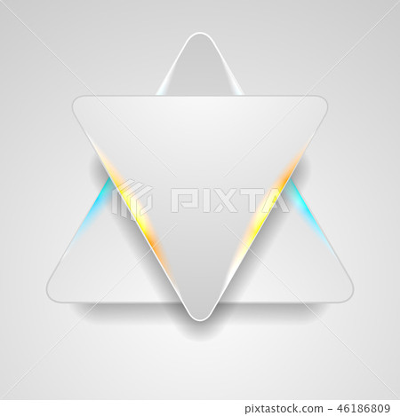 Grey triangles with blue orange light background Grey triangles with blue orange light background 46186809
