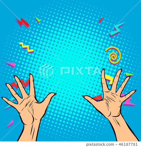 woman hands fingers high five woman hands fingers high five 46187781
