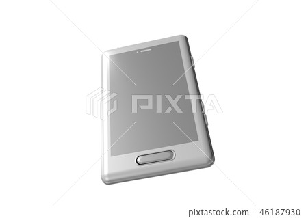 Smartphone illustration white background (computer graphic) 46187930