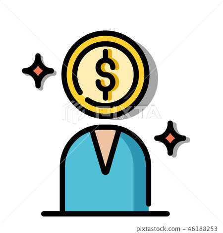 Avaricious LineColor illustration Avaricious LineColor illustration 46188253
