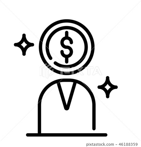 Avaricious Line illustration Avaricious Line illustration 46188359