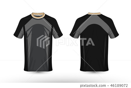 Black and grey layout e-sport t-shirt design - Stock Illustration ...