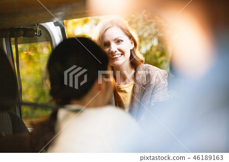 Foreign women using ride share 46189163
