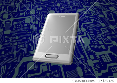 智能手機網絡背景（計算機圖形） 46189420