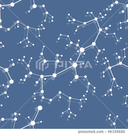 Structure of molecules and communication - Stock Illustration [46189880 ...