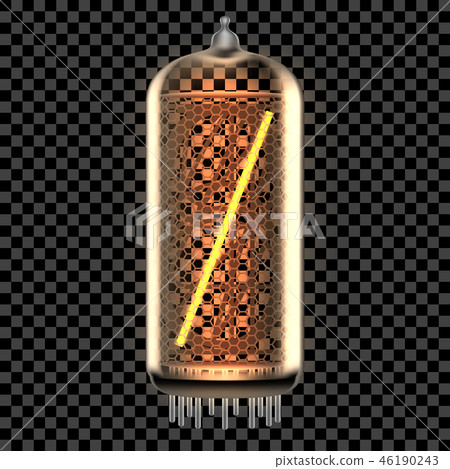 Nixie tube indicator lamp with symbol 46190243