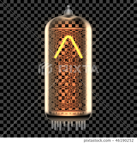 Nixie tube indicator lamp with symbol 46190252
