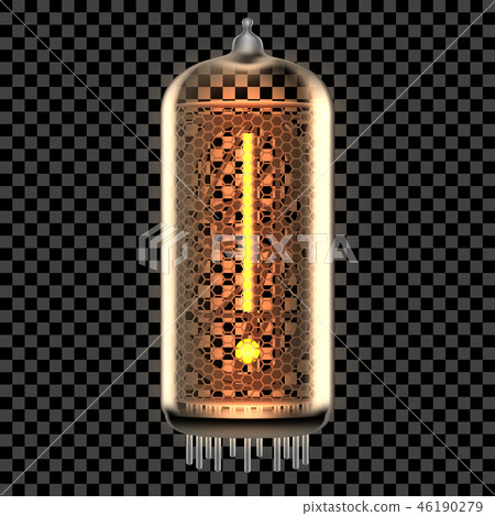 Nixie tube indicator lamp with symbol 46190279