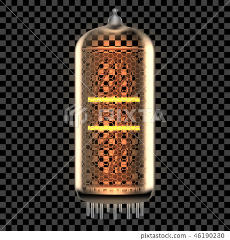 Nixie tube indicator lamp with symbol 46190280