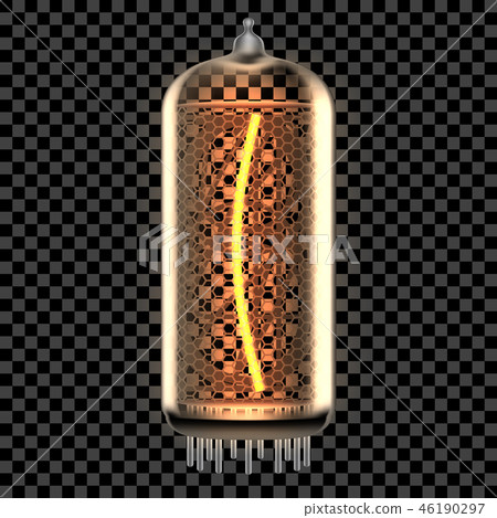 Nixie tube indicator lamp with symbol 46190297