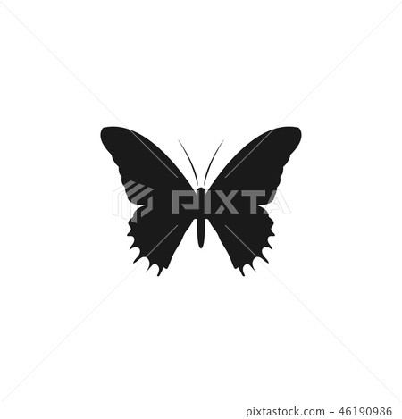 Butterfly silhouette logo icon design template Butterfly silhouette logo icon design template 46190986
