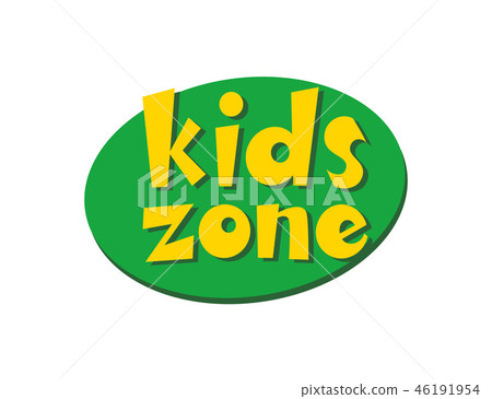 Kids Zone vector inscription Kids Zone vector inscription 46191954