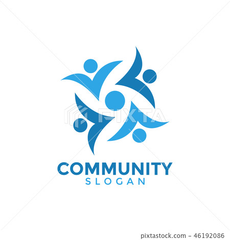 Community people graphic design template vector - Stock Illustration ...