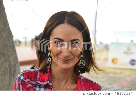 Portrait of beautiful russian woman Portrait of beautiful russian woman 46192154