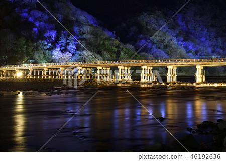 Arashiyama Togetsubashi Light Up (Kyoto City, Kyoto Prefecture) Arashiyama Togetsubashi Light Up (Kyoto City, Kyoto Prefecture) 46192636