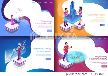 Set Isometric Illustration Virtual Entertainment Set Isometric Illustration Virtual Entertainment 46193600