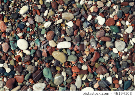 Colorful wet sea stones Colorful wet sea stones 46194108