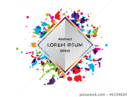 vector splatter with square layout background vector splatter with square layout background 46194684