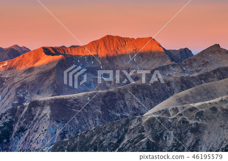 mountain landscape in Fagaras Mountains, Romania 46195579
