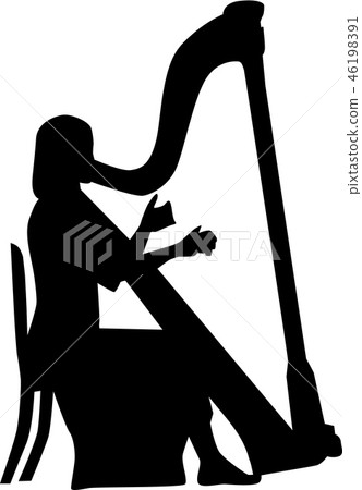 Harp player 46198391