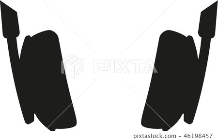 Headphones on neck 46198457
