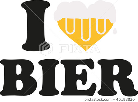 I love beer with heart full of beer german I love beer with heart full of beer german 46198820