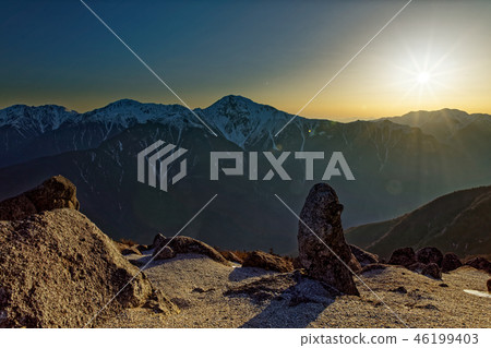 Sunset and Hakuhosan from the view of Mt. 46199403
