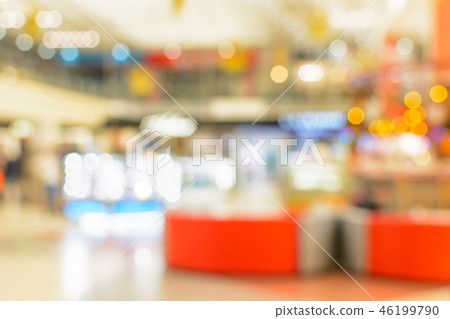 Blured image of the shopping mall as background with bokeh Blured image of the shopping mall as background with bokeh 46199790