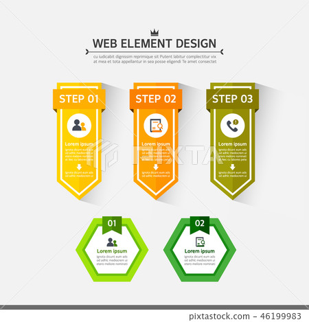 Web element collection - Stock Illustration [46199983] - PIXTA