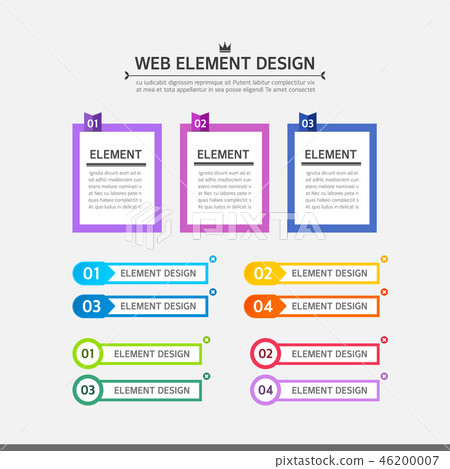 Web element collection - Stock Illustration [46200007] - PIXTA