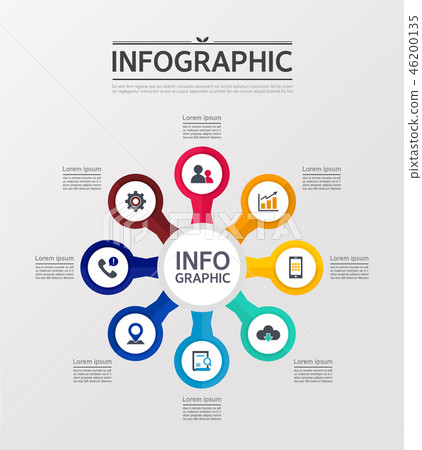 Infographic collection - Stock Illustration [46200135] - PIXTA