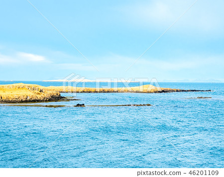 Seascape view at Stykkisholmur lighthouse hill 46201109