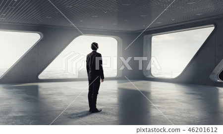 Businessman in modern interior Businessman in modern interior 46201612