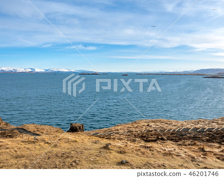 Seascape view at Stykkisholmur lighthouse hill 46201746