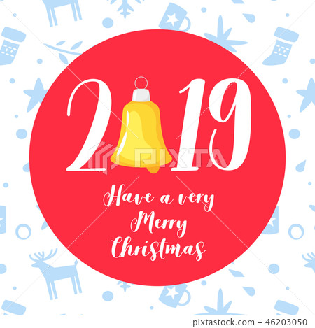 New Year and Christmas card 46203050