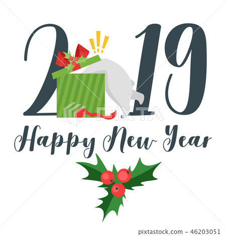 New Year and Christmas card 46203051