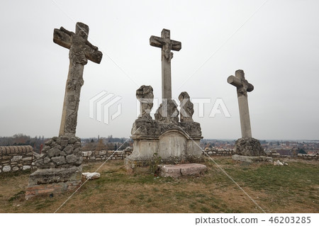 Crosses on a hill Crosses on a hill 46203285