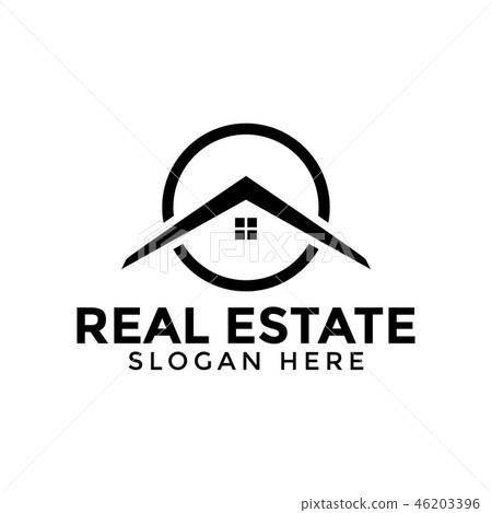 Circle real estate logo icon design template Circle real estate logo icon design template 46203396