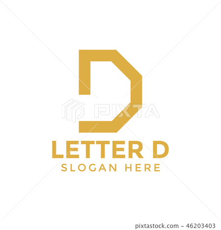 Letter d logo icon design template vector 46203403