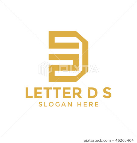 Letter d s logo icon design template 46203404