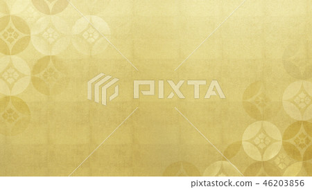 日日風格 - 日本圖案 - 背景 - 金箔 日日風格 - 日本圖案 - 背景 - 金箔 46203856